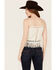 Image #5 - Idyllwind Women's Briarwick Jacquard Print Fringe And Lace Tank Top, Ivory, hi-res