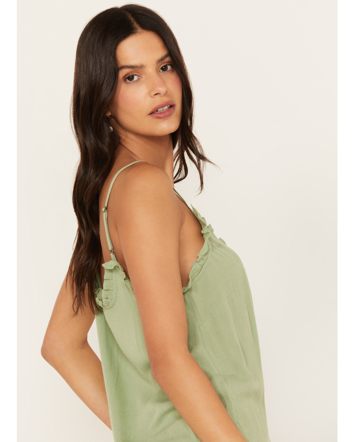 Image #2 - Shyanne Women's Beaded Cami, Sage, hi-res