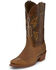 Image #6 - Nocona Men's 12" Vintage Western Boots - Square Toe, Tan, hi-res
