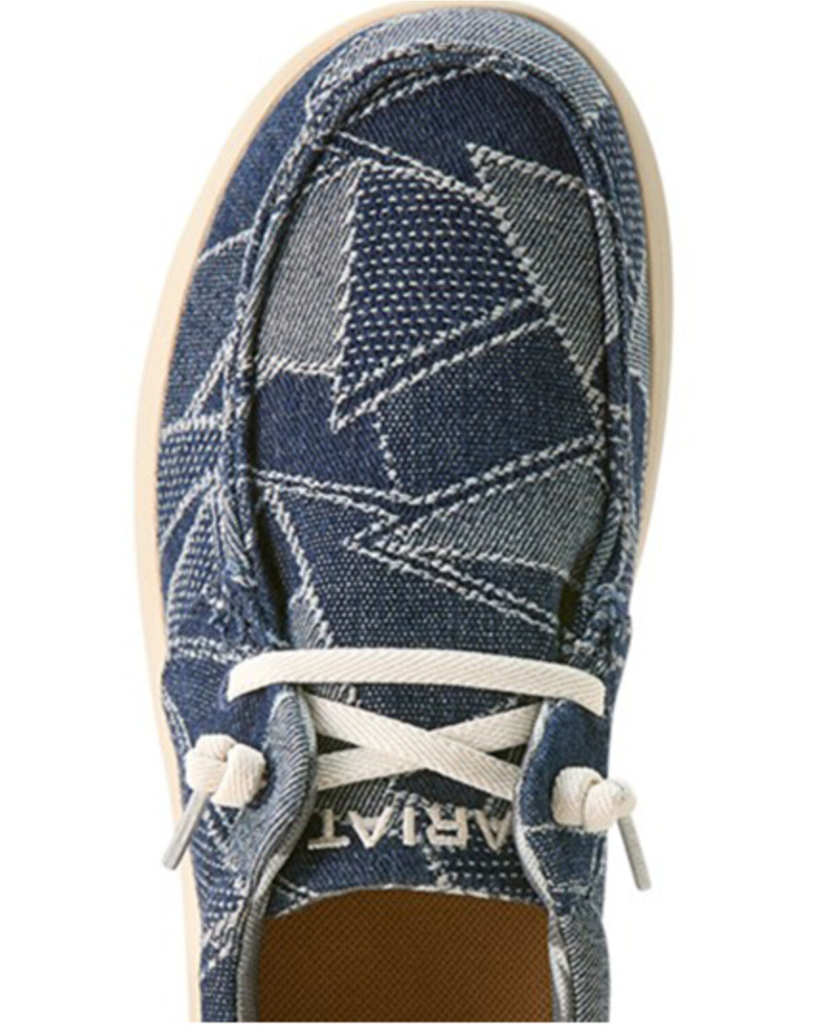 Image #4 - Ariat Women's Hilo Denim Print Casual Shoes - Moc Toe, Blue, hi-res