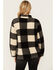 Image #4 - Stillwater Supply Women's Plaid Print Fleece Quarter Zip Pullover , Black/white, hi-res