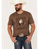Cody James Men's Deadmans Hand Short Sleeve Graphic T-Shirt, Rust Copper, hi-res