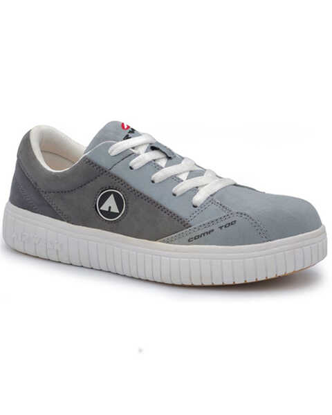 Image #1 - Airwalk Women's Camino Lace-Up Work Shoes - Composite Toe , Grey, hi-res
