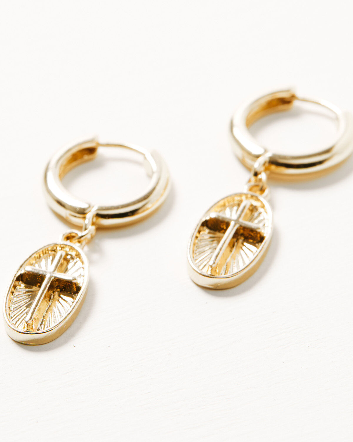 Image #2 - Shyanne Women's Golden Charm Earring Set - 3 Piece, Gold, hi-res