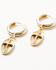 Image #2 - Shyanne Women's Golden Charm Earring Set - 3 Piece, Gold, hi-res