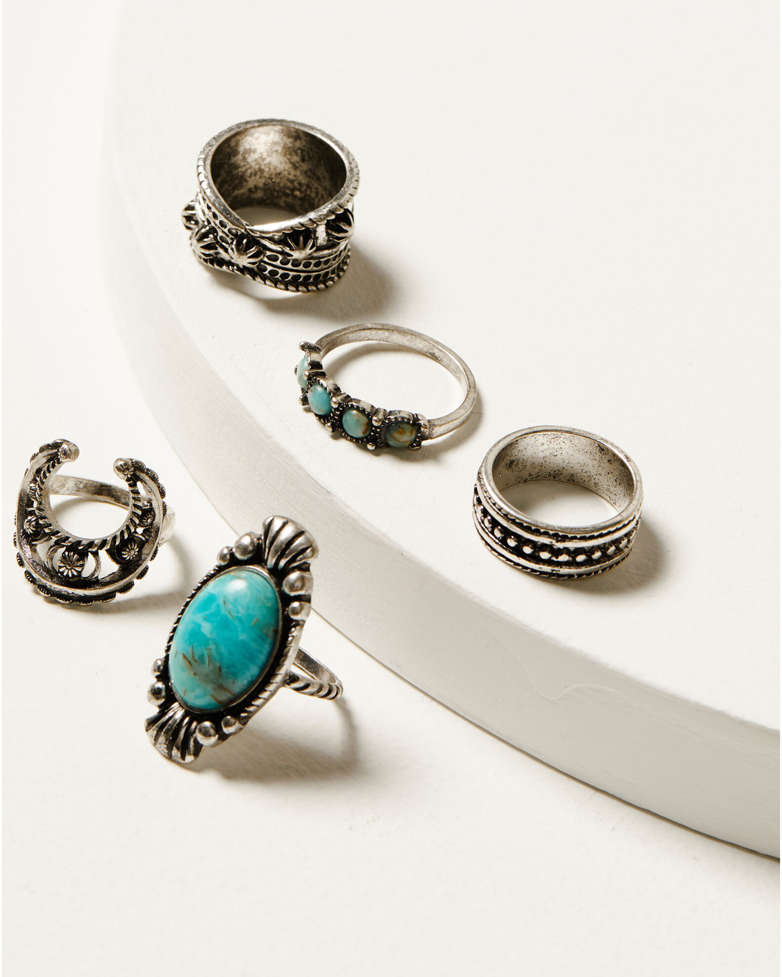 Turquoise squash blossom ring on sale