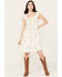 Image #1 - Cleo + Wolf Women's Butterfly Print A-Line Mini Dress, White, hi-res