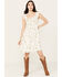 Image #1 - Cleo + Wolf Women's Butterfly Print A-Line Dress, White, hi-res
