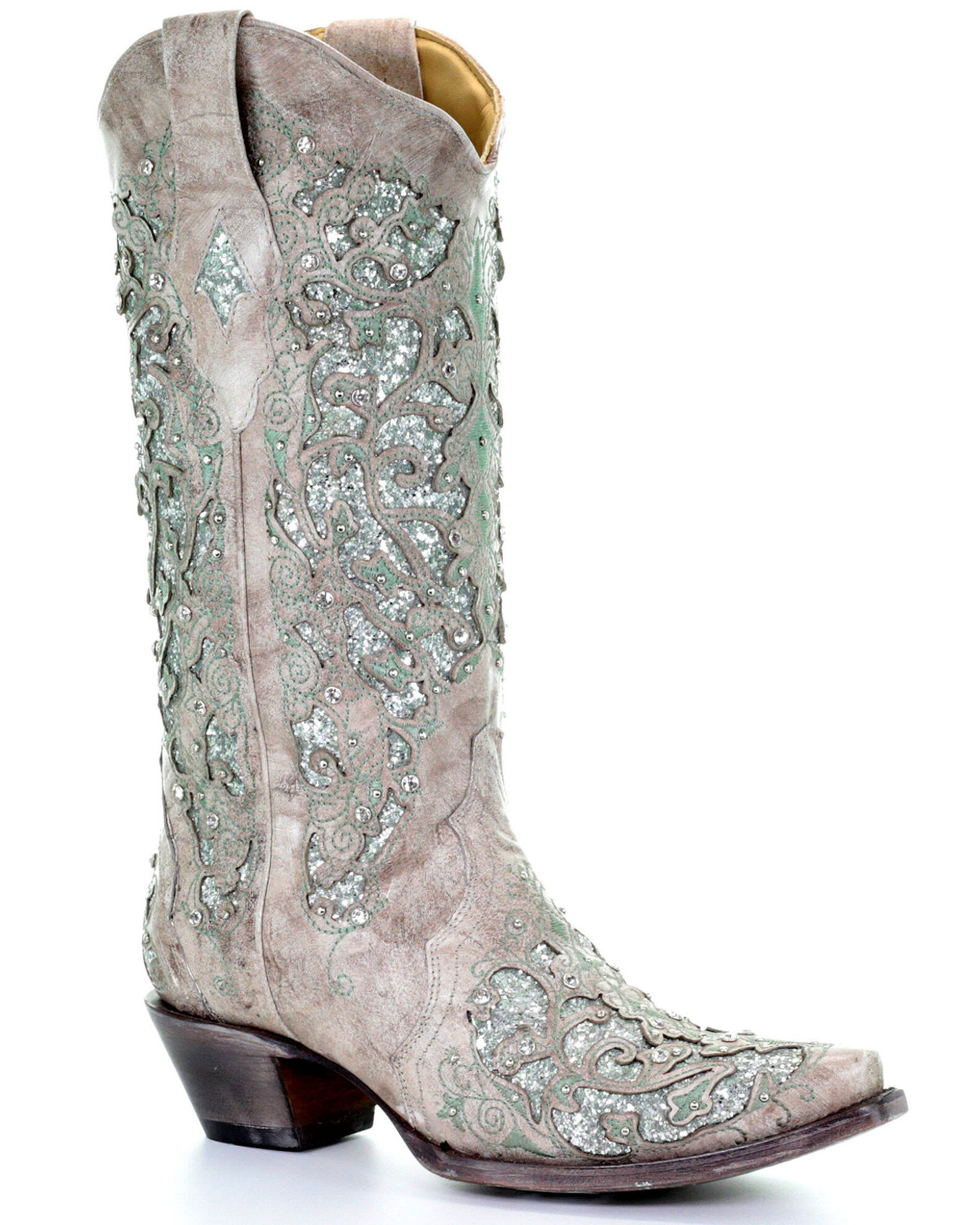 Glitter inlay boots new arrivals