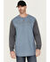 Image #1 - Hawx Men's FR Color Block Long Sleeve Graphic Work T-Shirt , Blue, hi-res