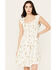 Image #2 - Cleo + Wolf Women's Butterfly Print A-Line Dress, White, hi-res