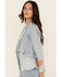 Image #3 - Boom Boom Jeans Women's Light Wash Denim Blazer, Light Wash, hi-res