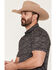 Image #2 - Ariat Men's Paisley Print Short Sleeve Button-Down Polo, , hi-res