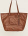 Image #2 - Shyanne Women's Hair On Tooled Concealed Carry Tote , Brown, hi-res