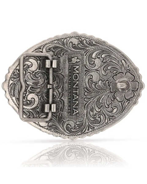 Image #2 - Montana Silversmiths Women's Pain Is Temporary Bull Riding Buckle, Silver, hi-res