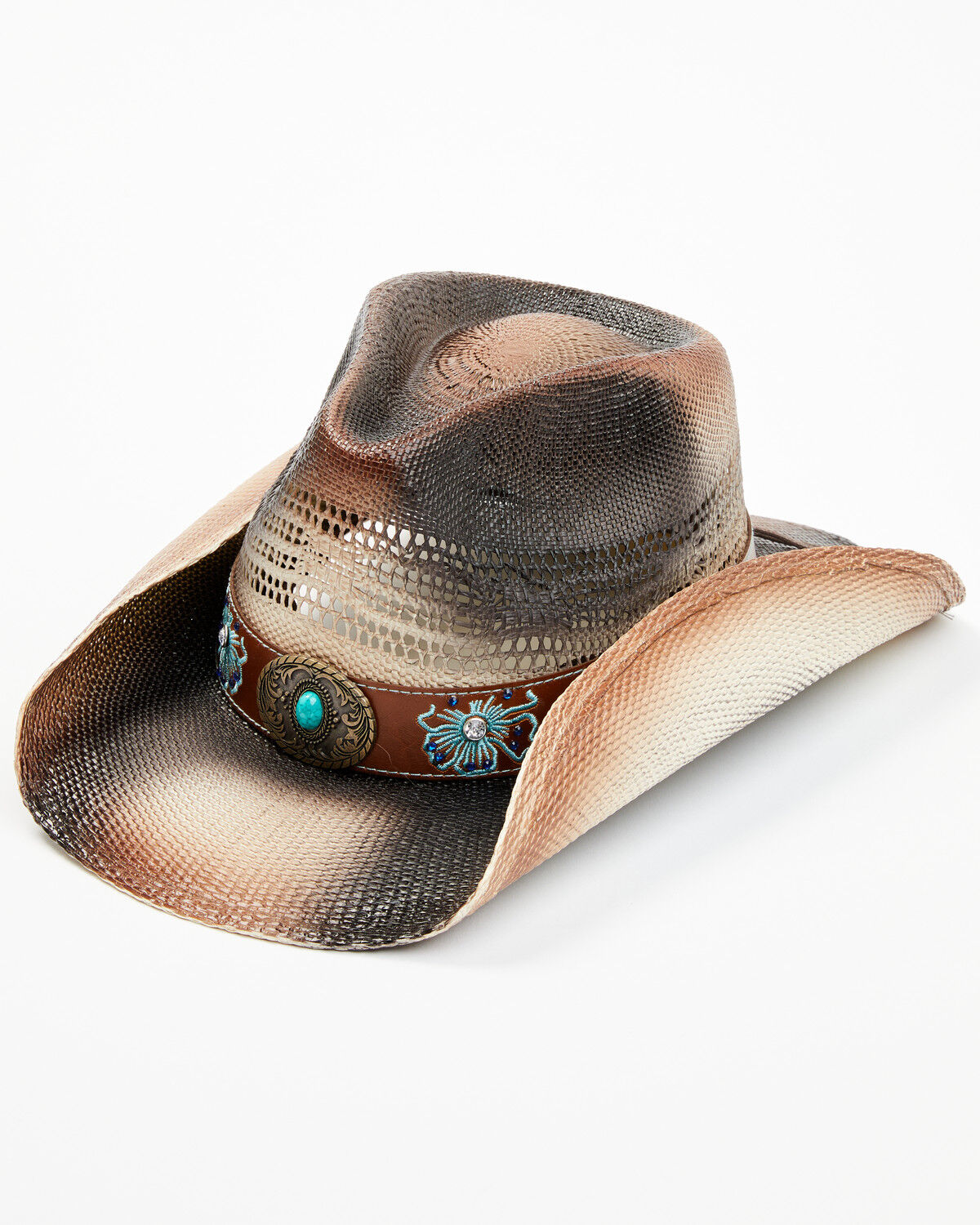 Image #1 - Shyanne Women's Long Island Lady Straw Cowboy Hat, Brown, hi-res