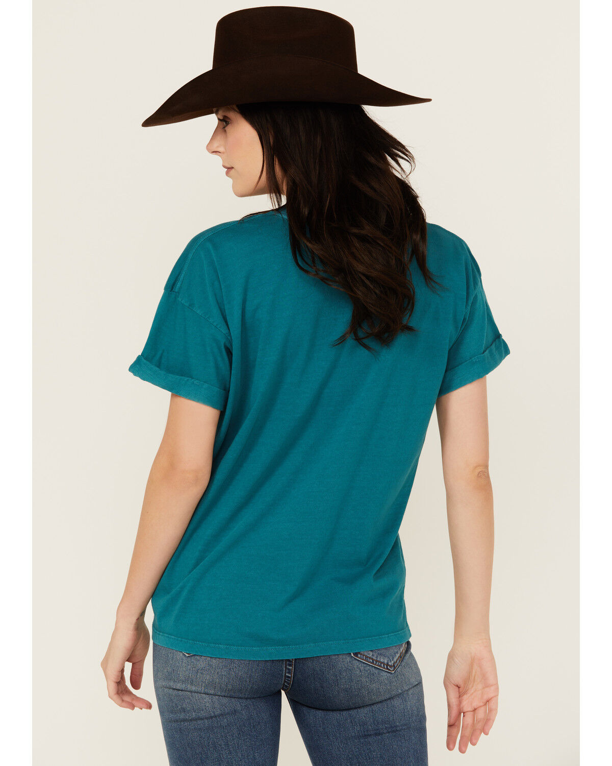 Image #4 - Girl Dangerous Country Heart Short Sleeve Graphic Tee, Aqua, hi-res