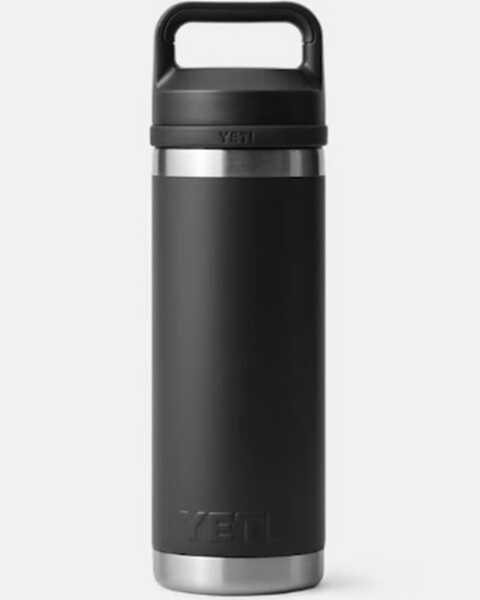 Image #2 - Yeti Rambler® 18oz Water Bottle with Chug Cap , Black, hi-res