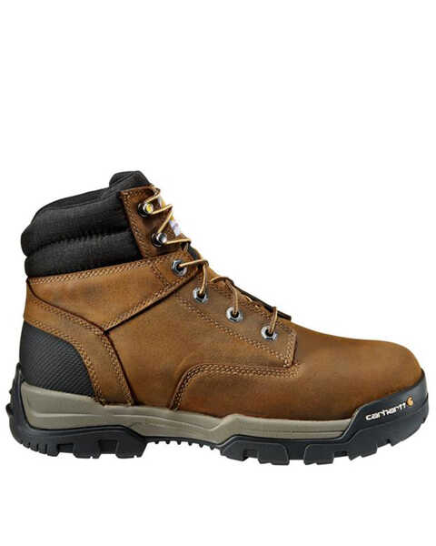 Carhartt Men's Ground Force Waterproof Work Boots - Soft Toe, Brown, hi-res