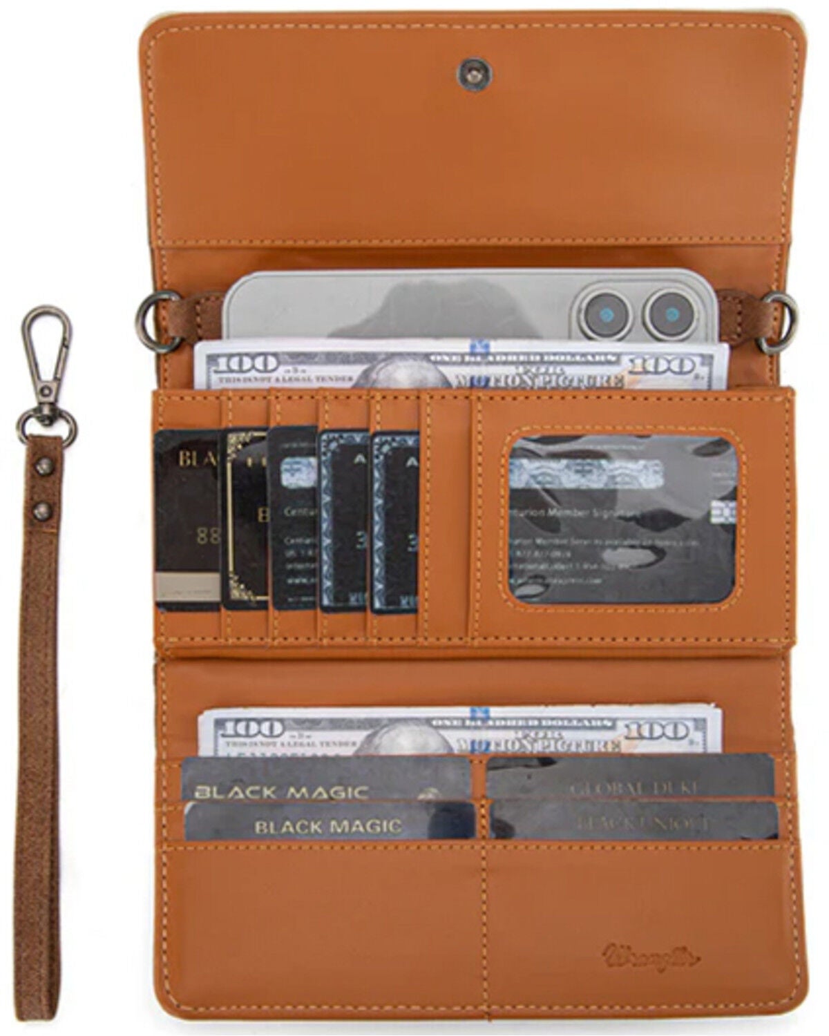 Image #3 - Wrangler Women's Whipstitch Wallet, Brown, hi-res