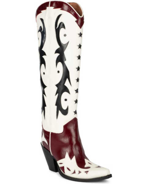 Jeffrey Campbell Women's Starwood Tall Western Boots - Snip Toe, Multi, hi-res