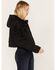 Image #2 - Free People Women's Fleur De Lis Denim Puffer Jacket, Black, hi-res