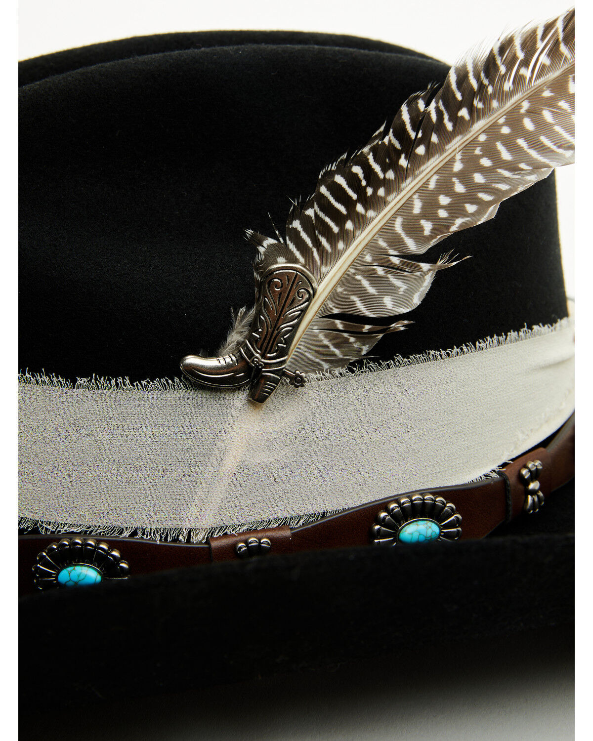 Image #4 - Boot Barn Concho Western Hat Accessory Set, Brown, hi-res