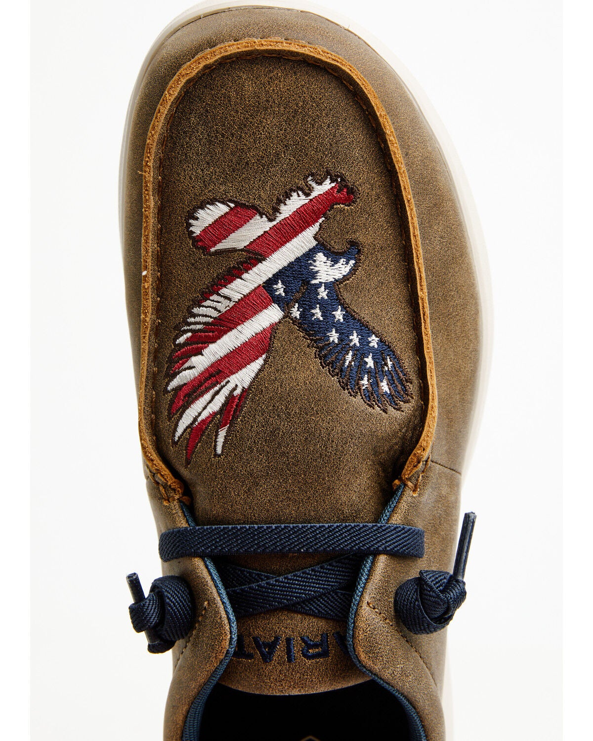 Image #6 - Ariat Men's Hilo Patriotic Casual Shoes - Moc Toe, Brown, hi-res