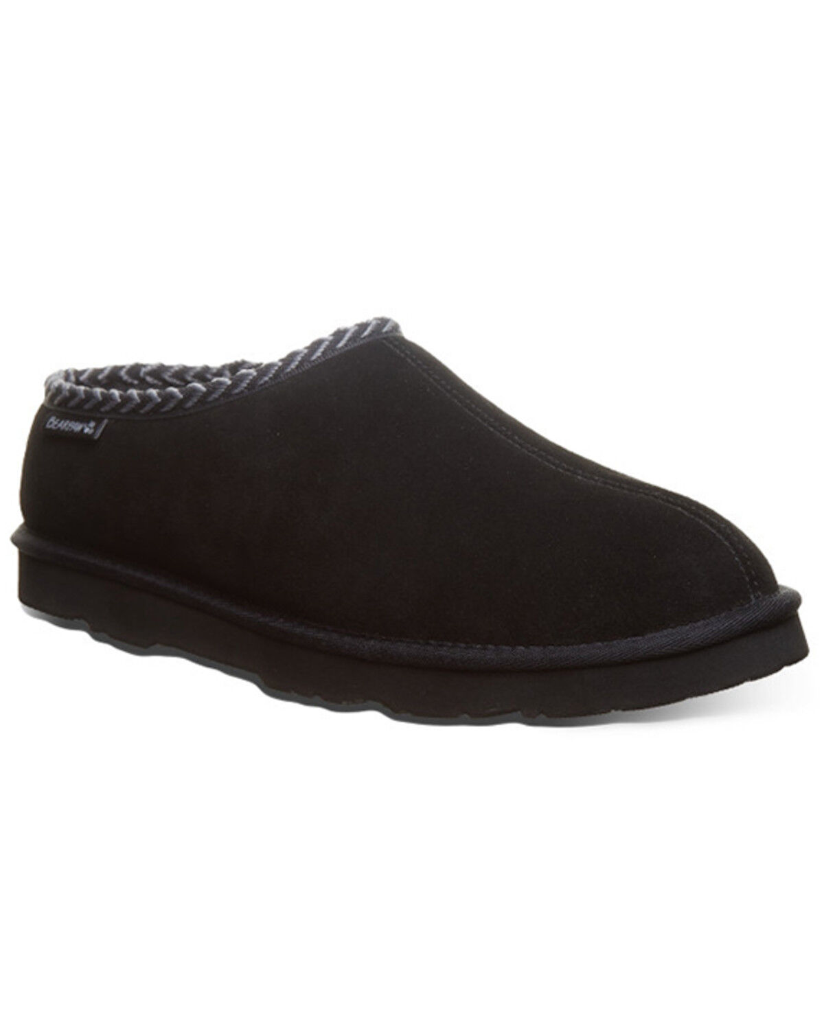 Image #1 - Bearpaw Men's Beau II Slippers, Black, hi-res