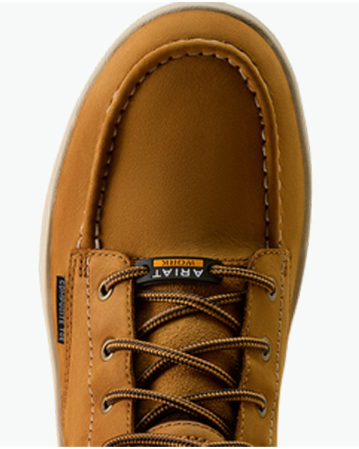 Image #4 - Ariat Men's Outmatch Mid Moc Work Shoes - Composite Toe, Brown, hi-res