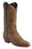 Abilene Women's Oiled Cowhide Western Boots - Square Toe, Olive, hi-res