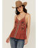 Image #1 - Shyanne Women's Floral Embroidered Cami Tank Top, Mauve, hi-res