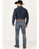 Image #3 - Cinch Men's Ian Medium Stonewash Slim Bootcut Performance Stretch Denim Jeans, Medium Wash, hi-res