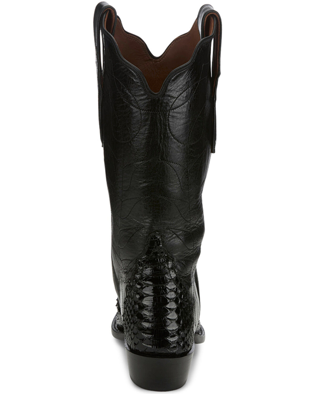 Image #5 - Tony Lama Women's Boot Barn Exclusive Tri-Ad Exotic Python Western Boots - Snip Toe, Natural, hi-res