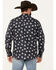 Image #4 - Moonshine Spirit Men's Fireworks Print Long Sleeve Snap Western Shirt, Blue, hi-res