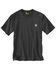 Carhartt Men's Loose Fit Heavyweight Logo Pocket Work T-Shirt - Big & Tall, Charcoal Grey, hi-res