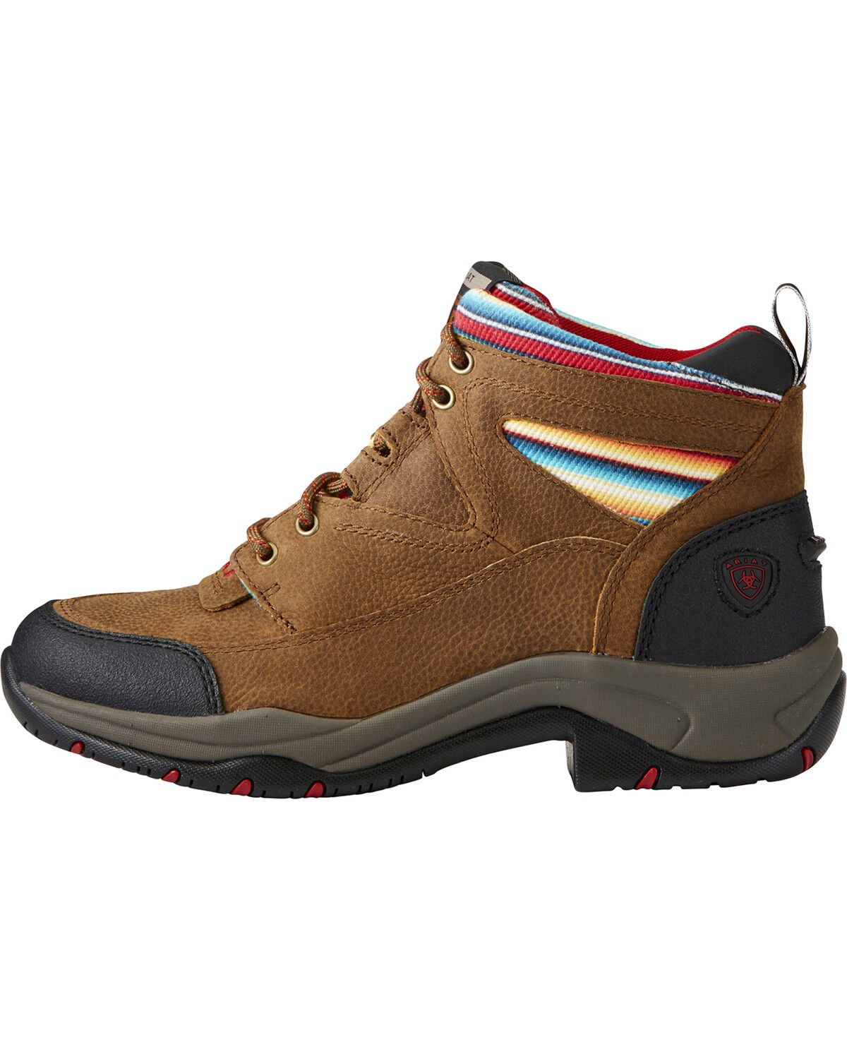 Image #2 - Ariat Women's Terrain Serape Stripe Boots - Round Toe, Lt Brown, hi-res