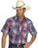 Image #1 - Wrangler Men's Assorted Classic Short Sleeve Western Shirt - Big & Tall, Plaid, hi-res