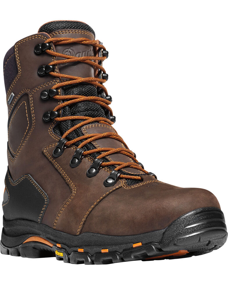 Danner Men's Vicious 8" Work Boots , Brown, hi-res