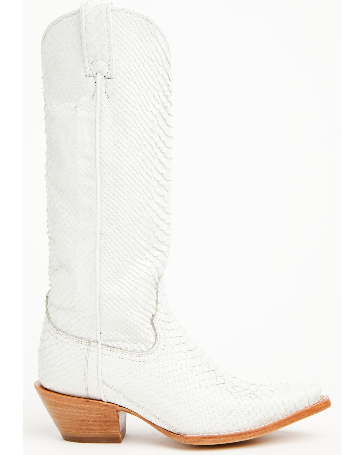 Image #2 - Idyllwind Women's Slay Exotic Python Western Boots - Snip Toe, White, hi-res