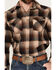 Image #3 - Pendleton Men's Canyon Ombre Plaid Print Long Sleeve Snap Western Shirt, Brown, hi-res