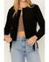 Image #3 - Shyanne Women's Faux Suede Fringe Jacket, Black, hi-res