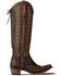 Image #2 - Lane Women's Lexington Knee High Corset Western Boots - Snip Toe, Cognac, hi-res