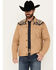 Image #1 - Cody James Men's Southwestern Print Canvas Button-Down Jacket, Tan, hi-res