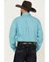 Image #4 - George Strait by Wrangler Men's Printed Long Sleeve Button-Down Western Shirt, Turquoise, hi-res