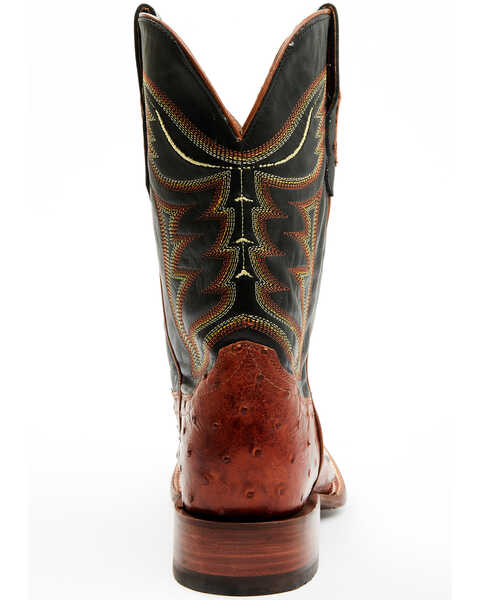 Image #5 - Cody James Men's Exotic Full-Quill Ostrich Western Boots - Broad Square Toe, Cognac, hi-res