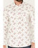 Image #3 - Moonshine Spirit Men's In the Light Floral Print Long Sleeve Snap Western Shirt, Cream, hi-res