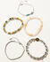 Image #1 - Shyanne Women's Tonal Bead Cactus Bracelet Set - 5 Piece, Silver, hi-res