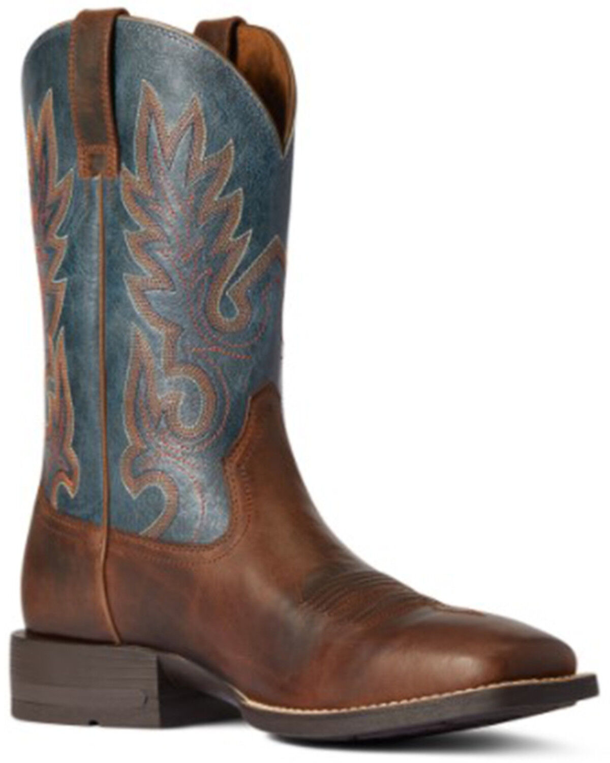 Image #1 - Ariat Men's Layton Western Performance Boots - Broad Square Toe, Brown, hi-res