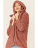 Image #3 - Very J Women's Teddy Zip-Up Hooded Cardigan , , hi-res